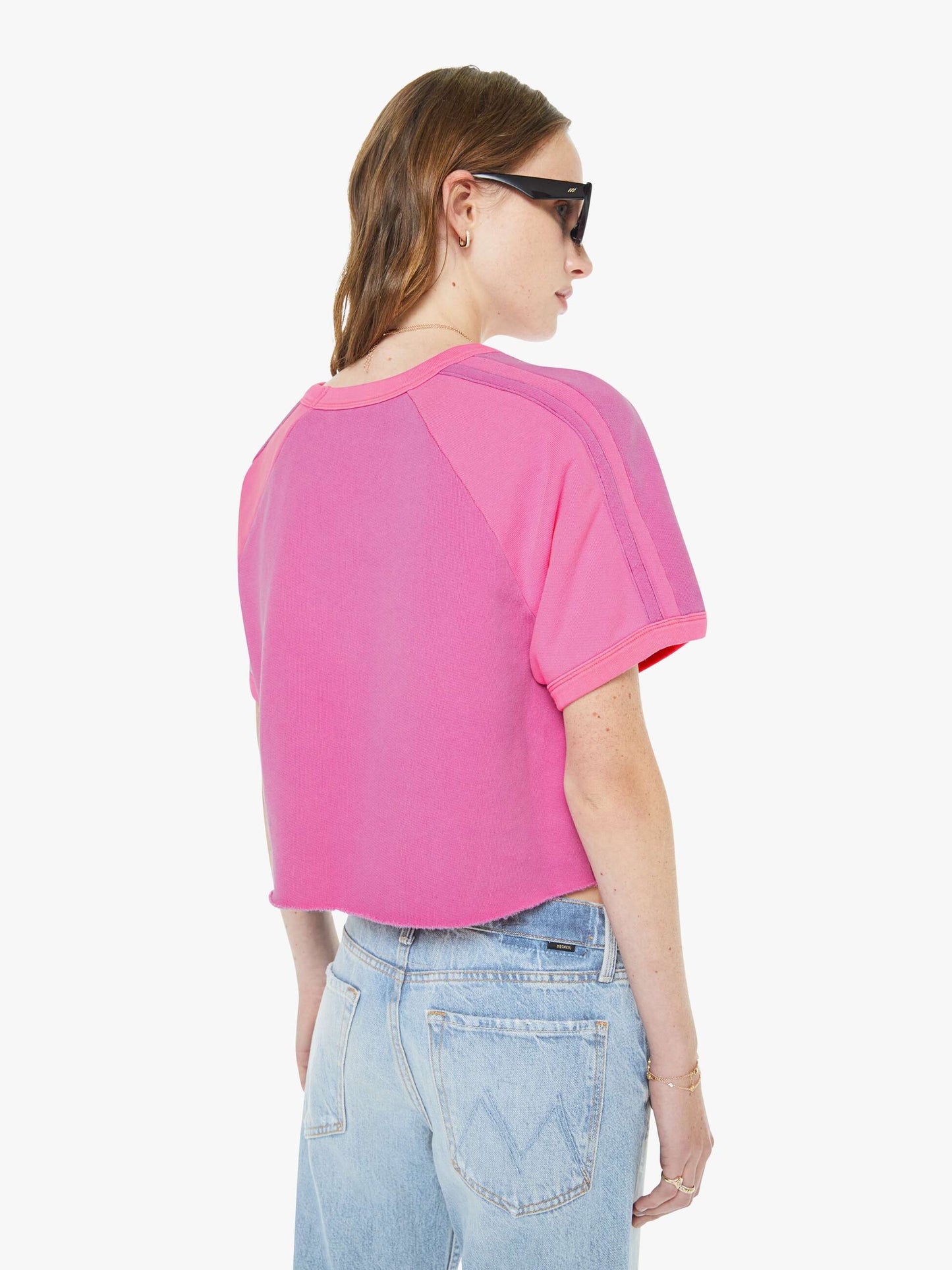 Mother Denim The Half Cut Square Rose Violet