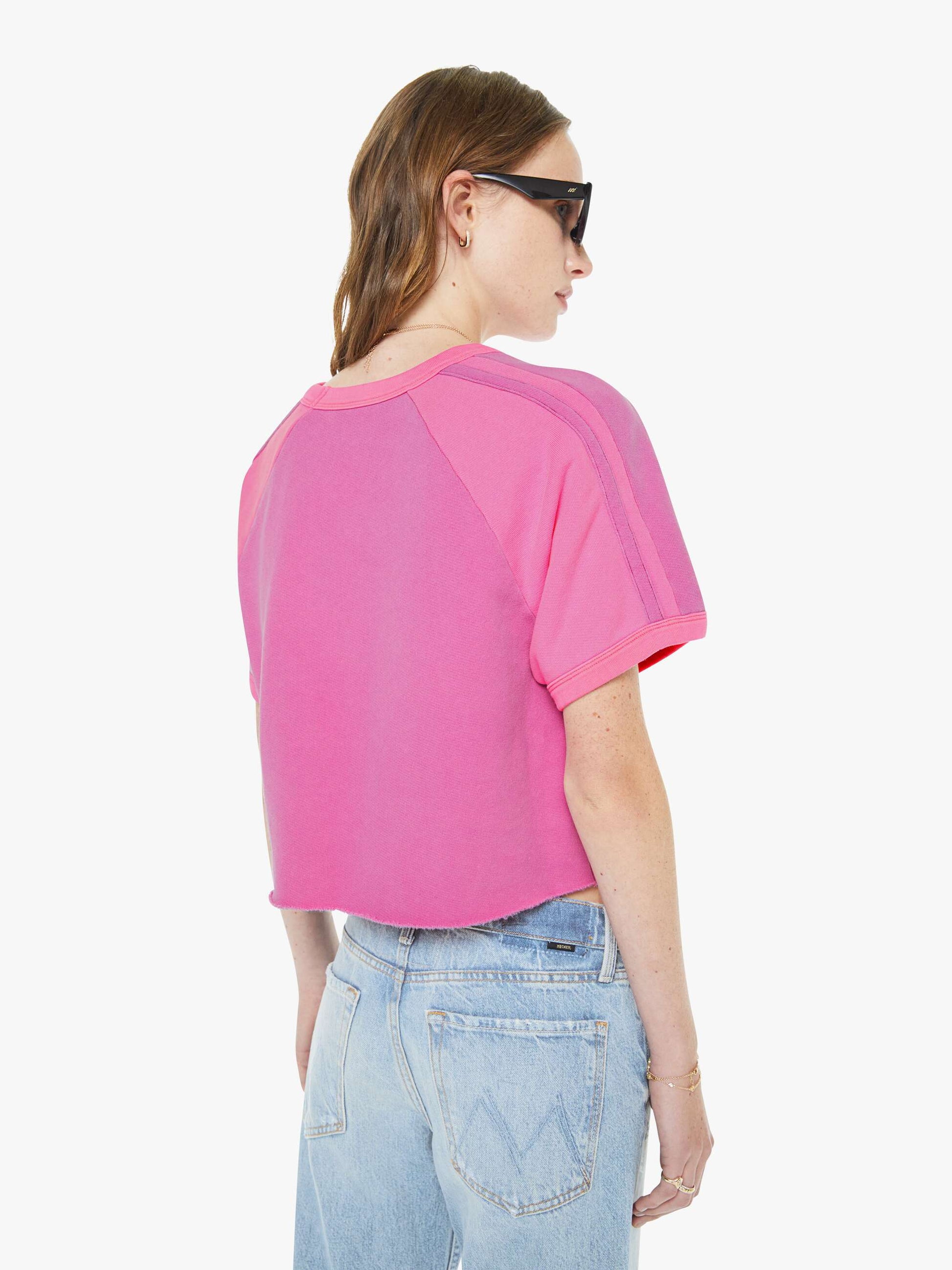 Mother Denim The Half Cut Square Rose Violet