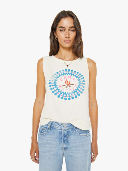 Mother Denim The Flirt Squad Antique White