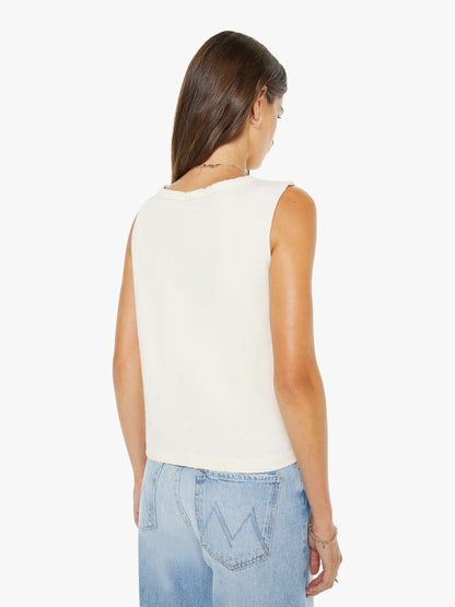 Mother Denim The Flirt Squad Antique White
