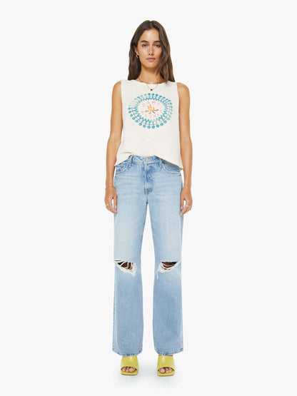 Mother Denim The Flirt Squad Antique White