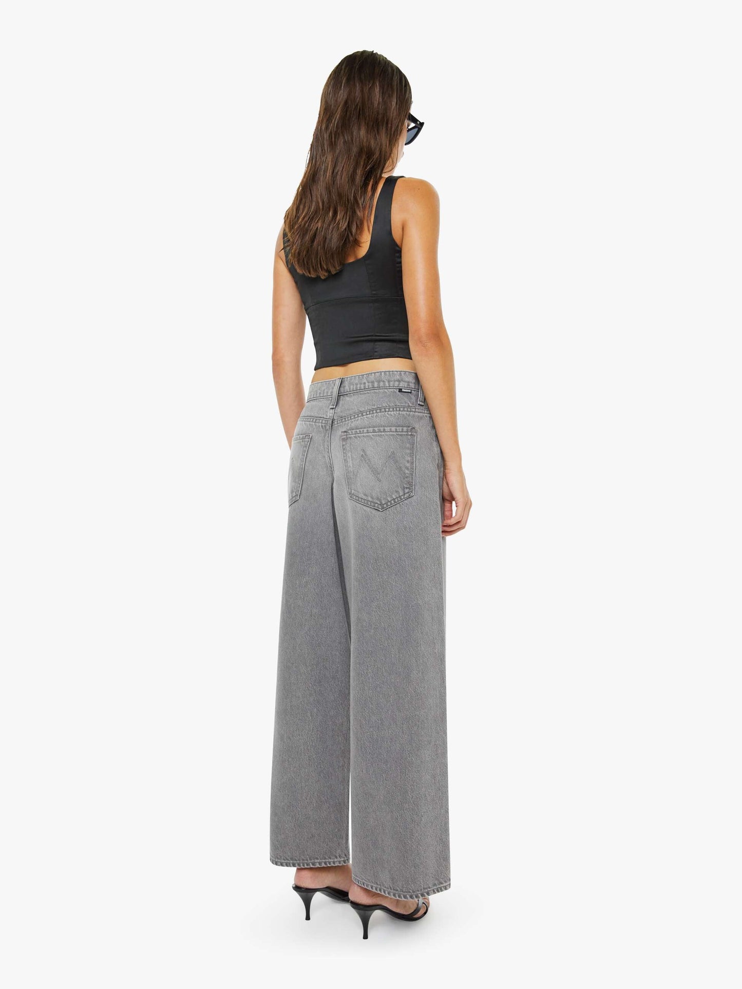 Mother Denim The Half Square Antique White