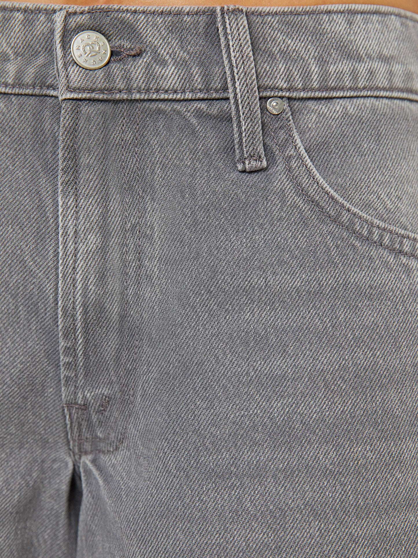 Mother Denim The Half Square Antique White