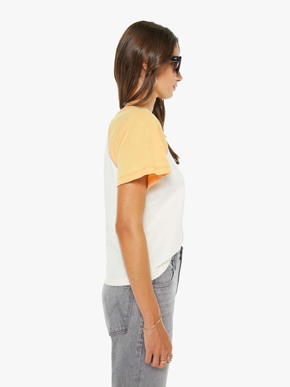 Mother Denim The Half Square Antique White