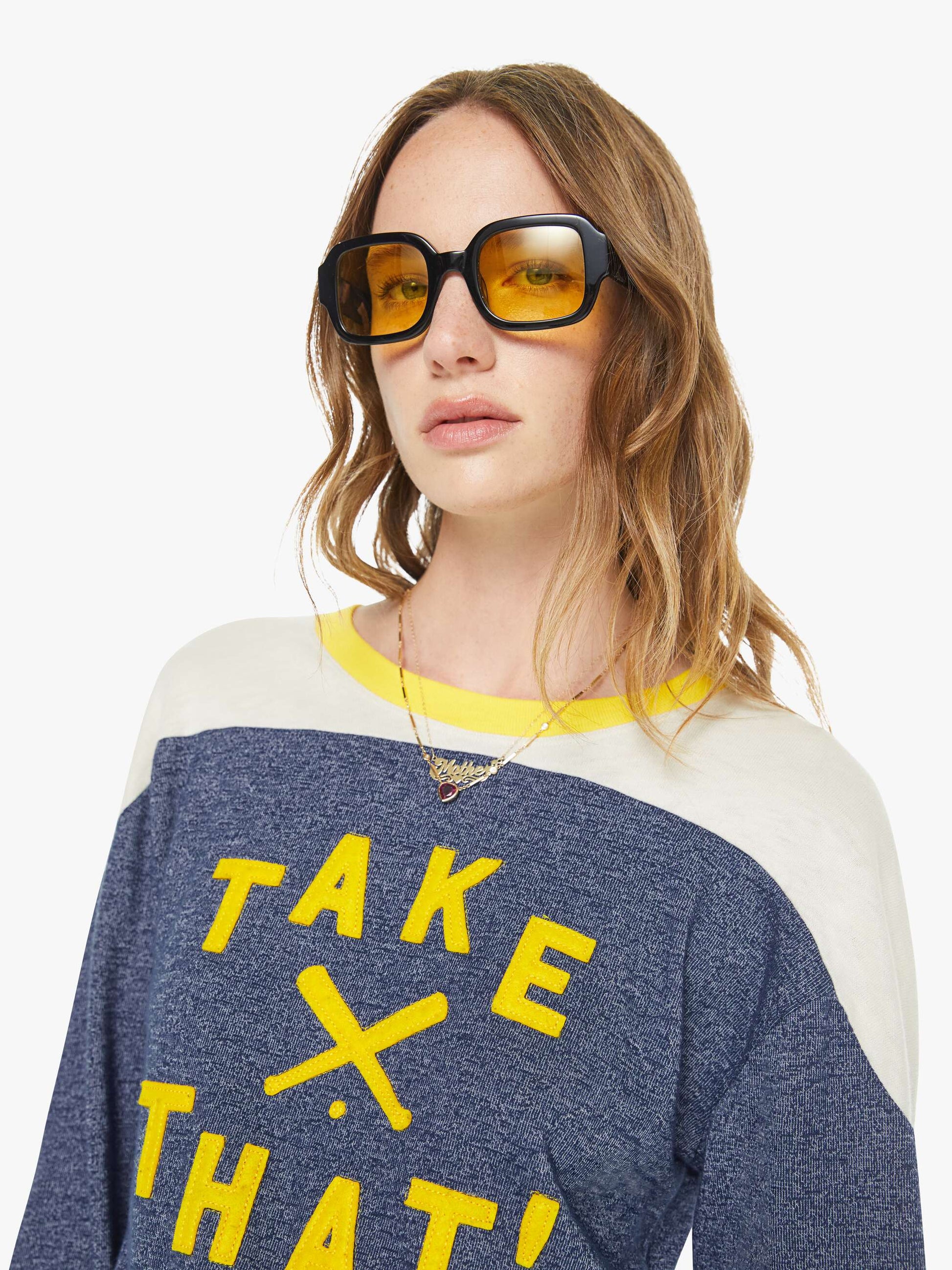 Mother Denim The L/S Cap Outfielder Take That!
