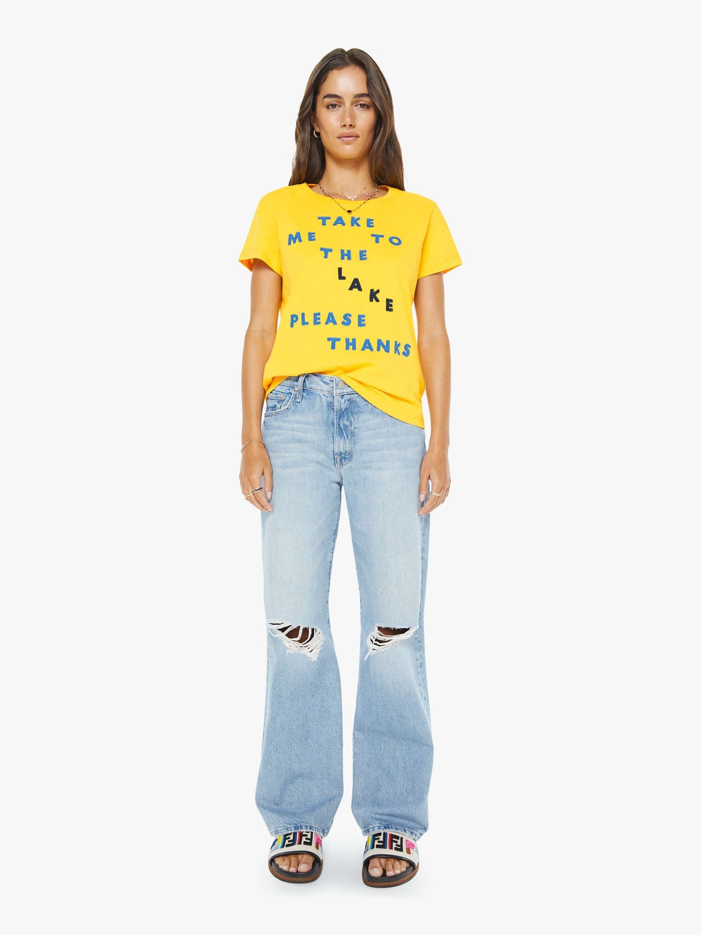 Mother Denim The Boxy Goodie Goodie Take Me To The Lake