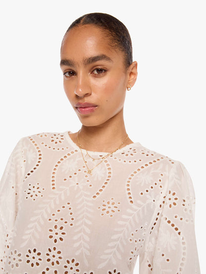 Mother Denim Natalie Martin Lisa Top ATHENA EMBROIDERY SALT