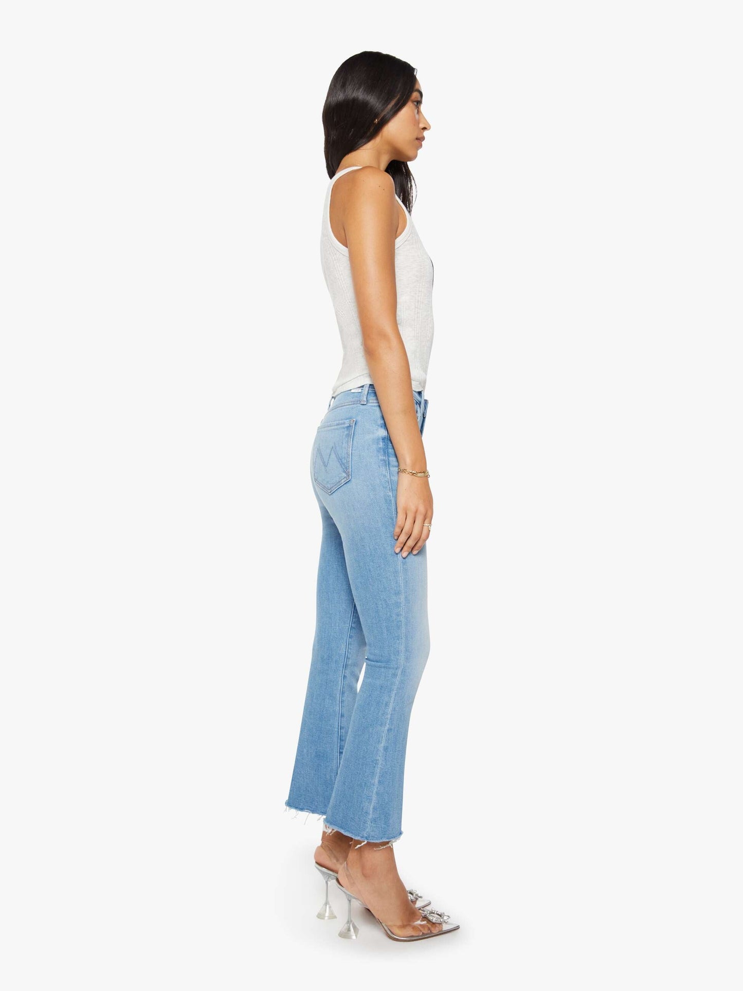 Mother Denim The S/S Match Teaberry And Fluff