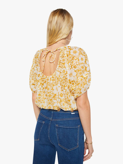 Mother Denim The Party In The Back Shirt Flower Notes