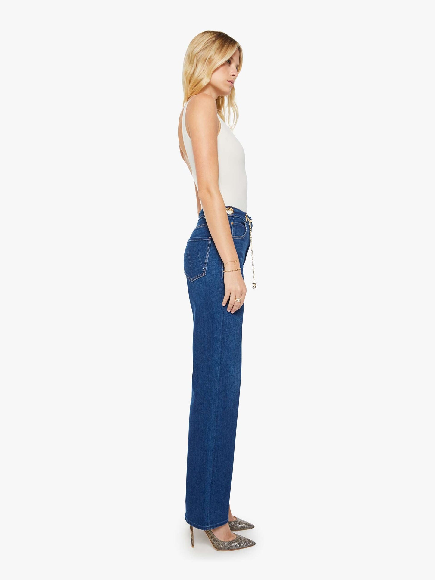 Mother Denim The Party In The Back Shirt Flower Notes