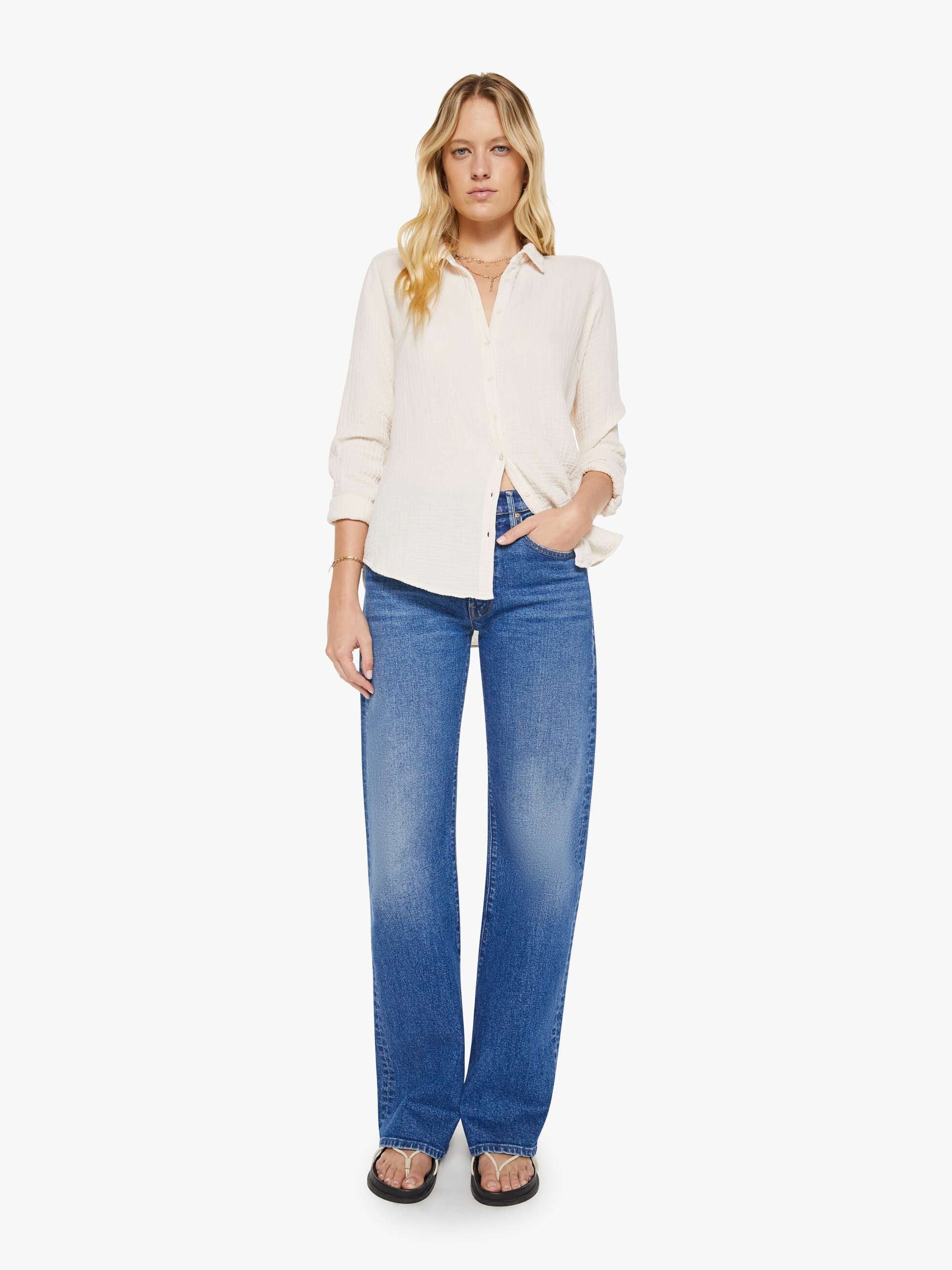 Mother Denim XiRENA Scout Shirt White (Open)