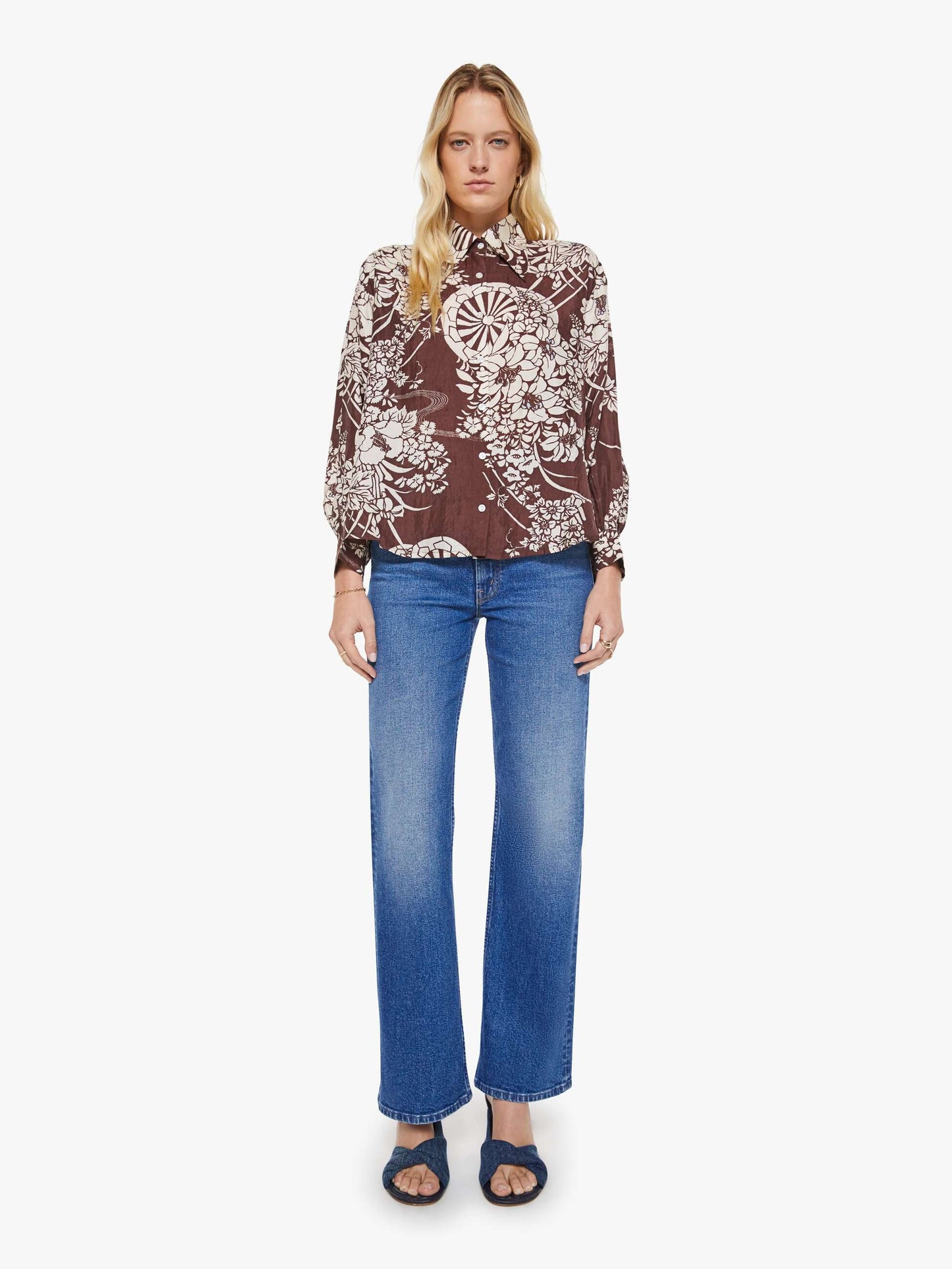 Mother Denim Alix of Bohemia Emery Shirt AUBURN SPOKE