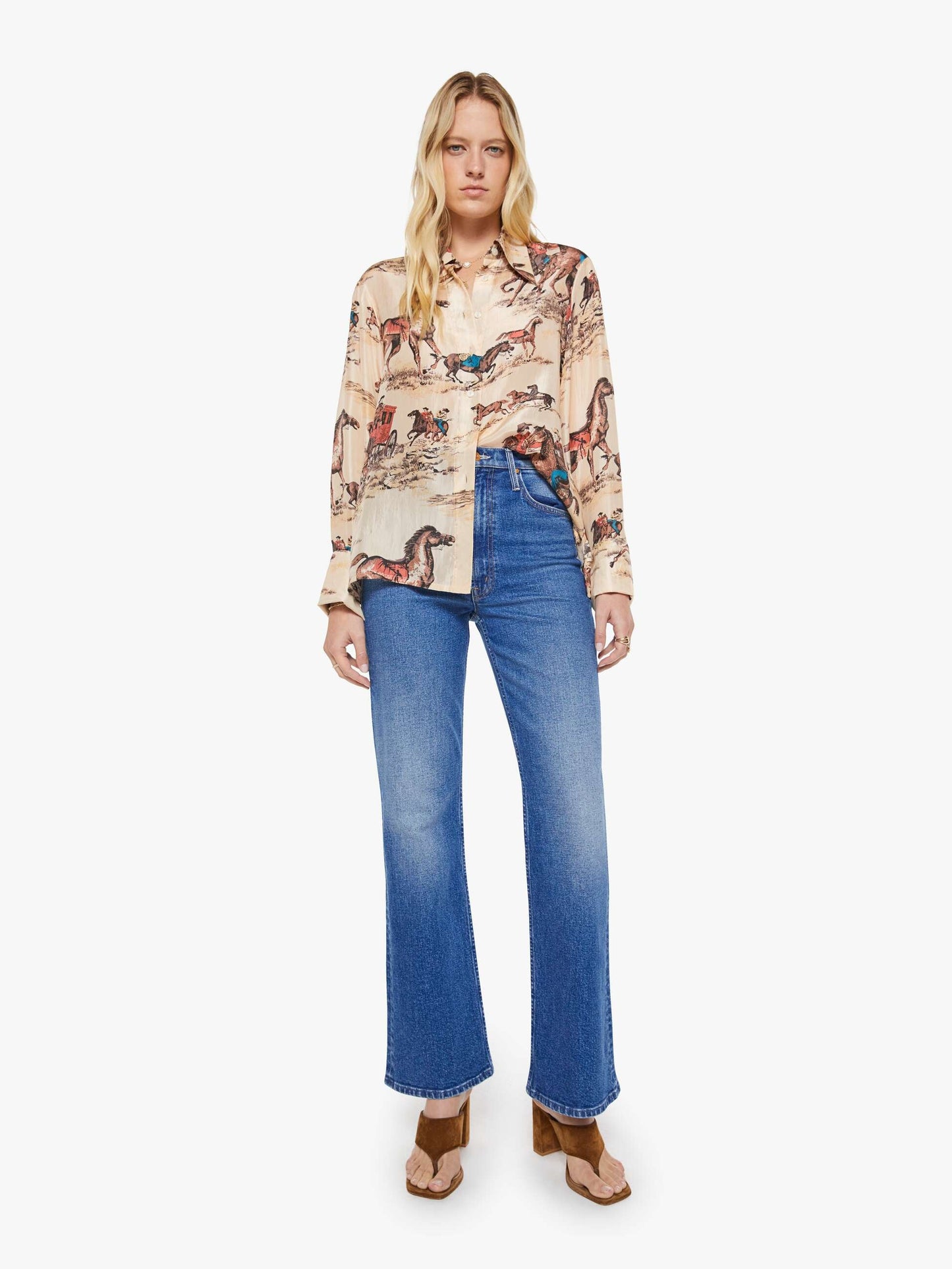Mother Denim Alix Of Bohemia Dana Shirt CANYON COWBOY