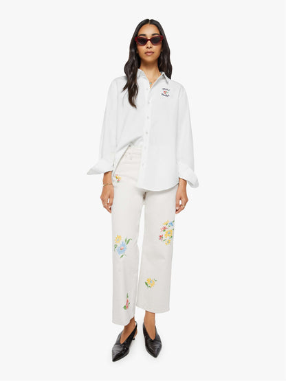 Mother Denim THE BESTIE OFFICE HOURS MERCI White