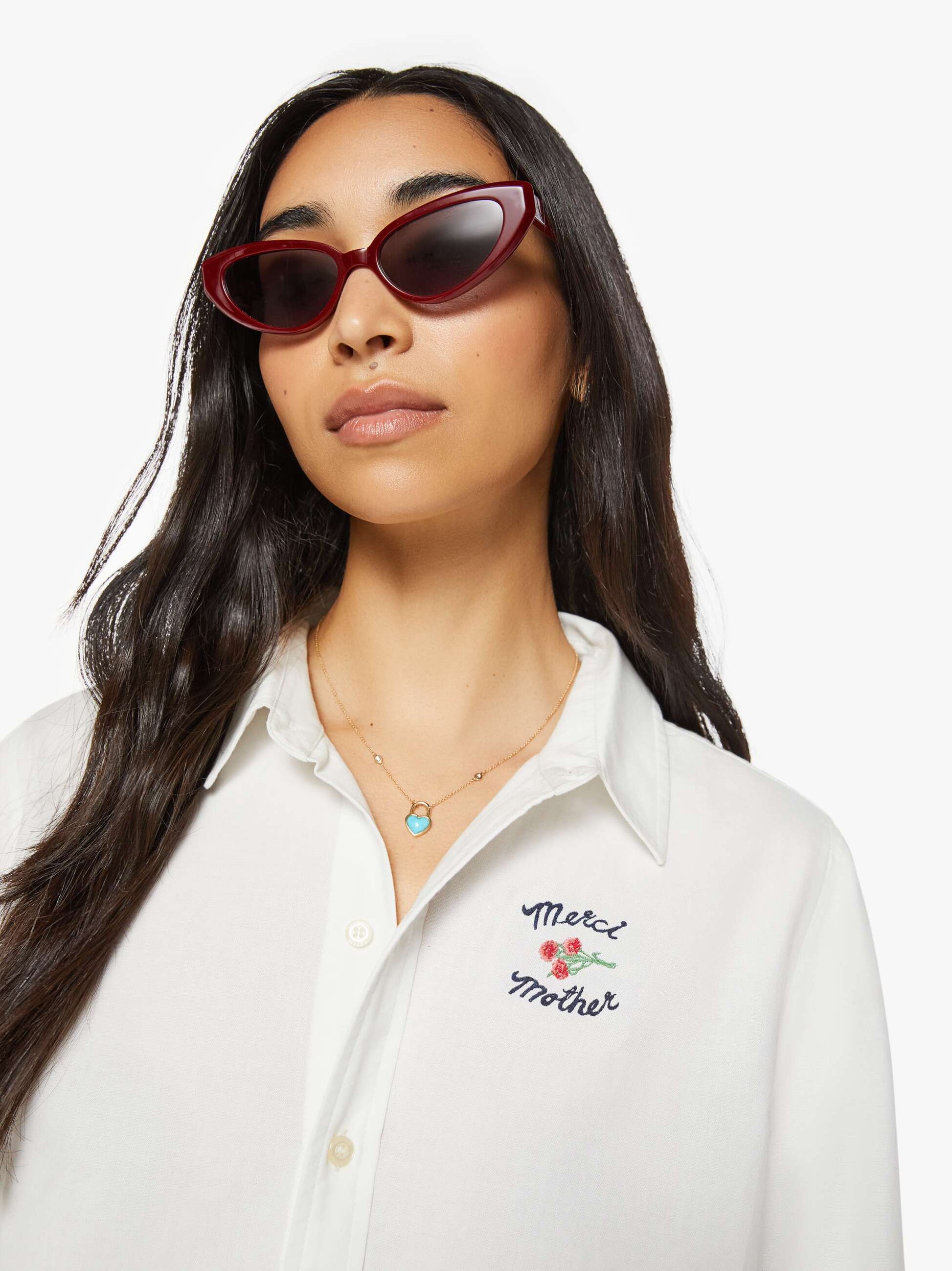 Mother Denim THE BESTIE OFFICE HOURS MERCI White