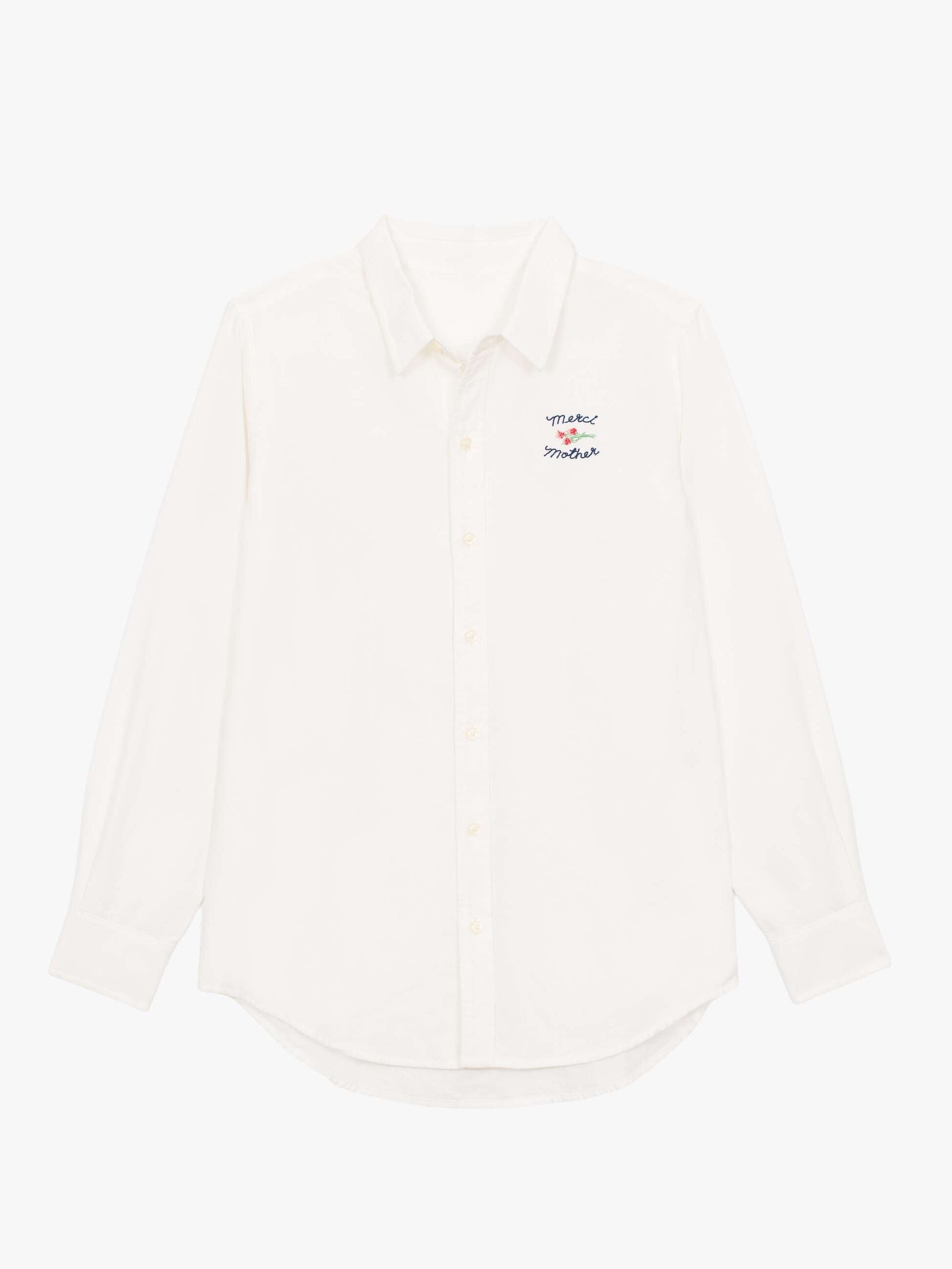 Mother Denim THE BESTIE OFFICE HOURS MERCI White