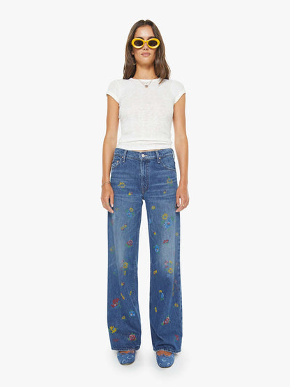 Mother Denim The Boxy Match Tango Red And Cream