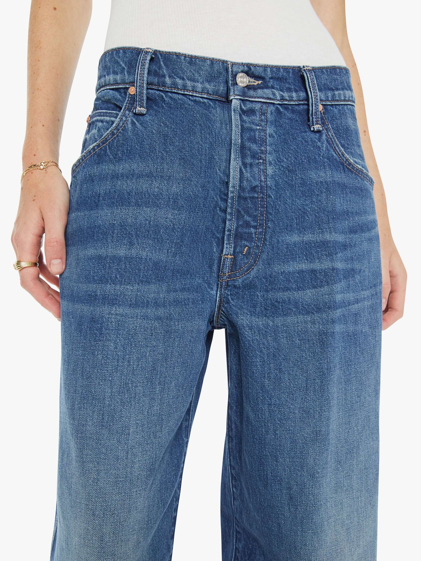 Mother Denim The L/S Huddle Going The Distance