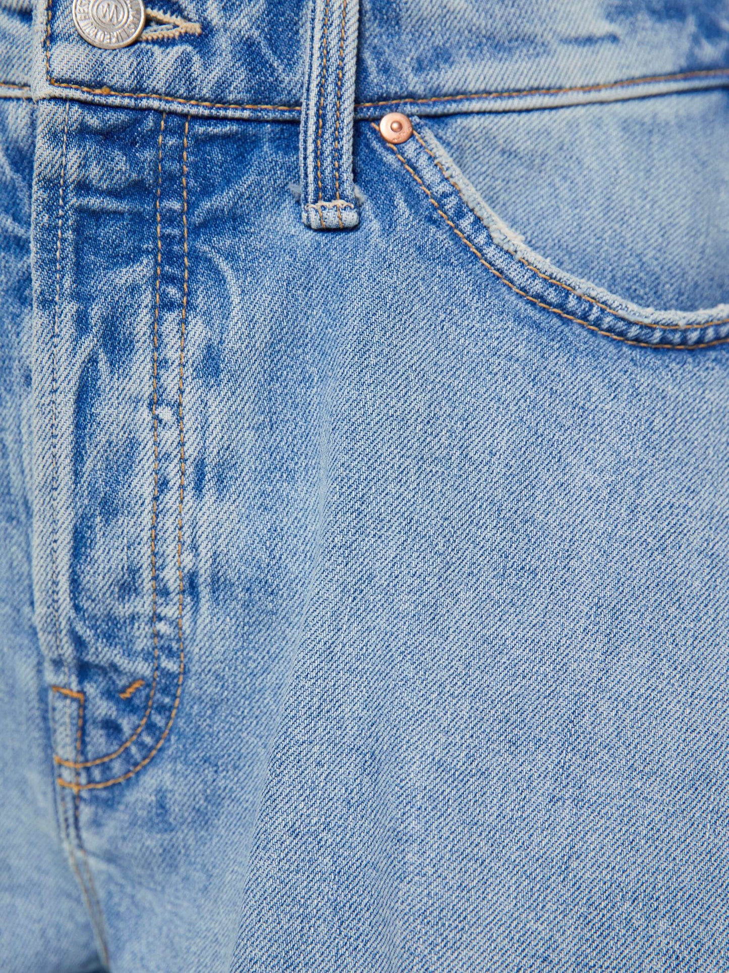 Mother Denim The Flutter Short Fray Blue (Medium)