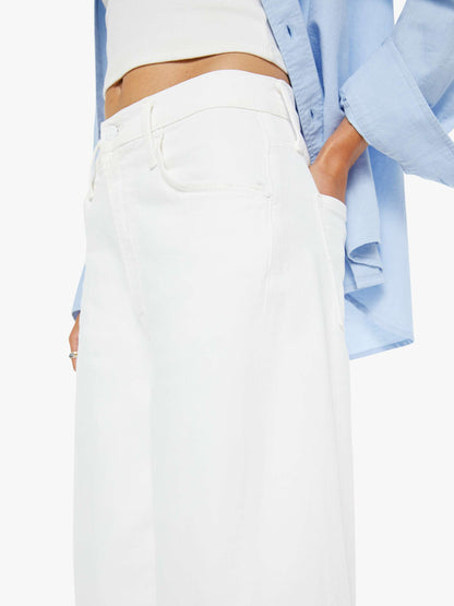 Mother Denim The Whole Lot Zip Twist Fray Totally Innocent