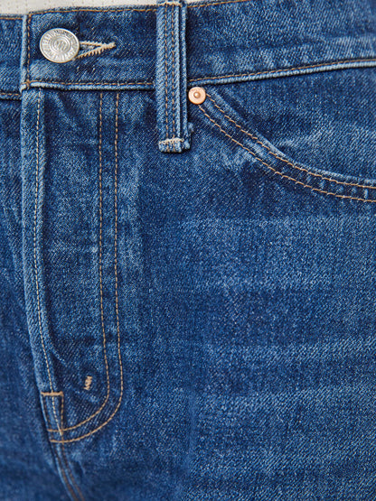 Mother Denim The Flutter Short Fray Blue (Dark)