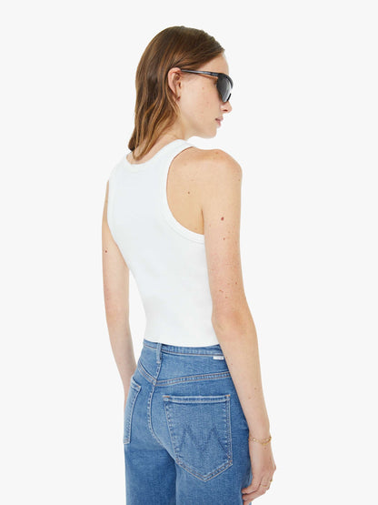 Mother Denim High Waisted Rider Bermuda Short Fray Float My Boat