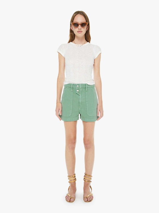 Mother Denim The Detour Short Creme De Menthe
