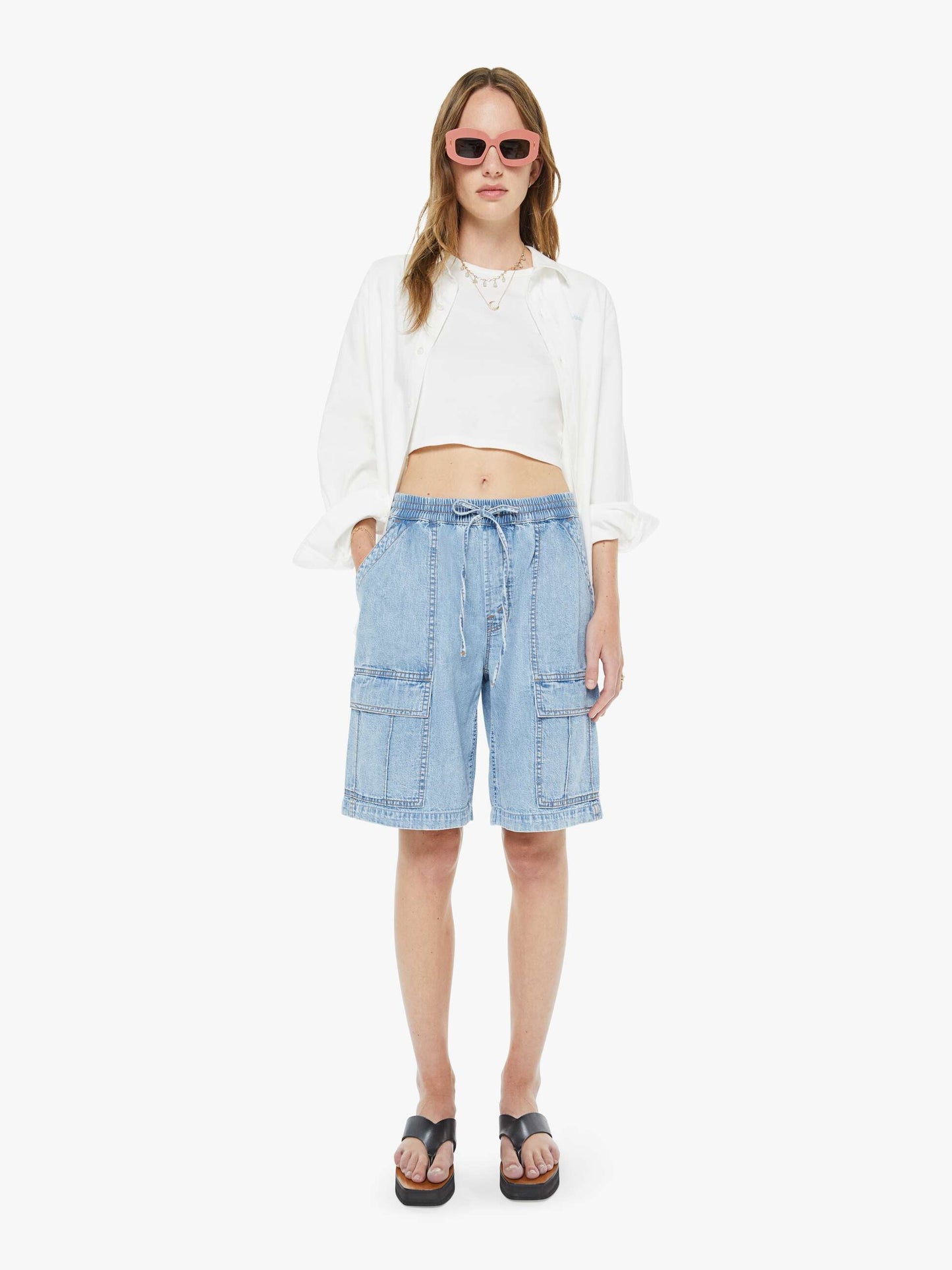 Mother Denim The Deep Dive Short Wake And Lake