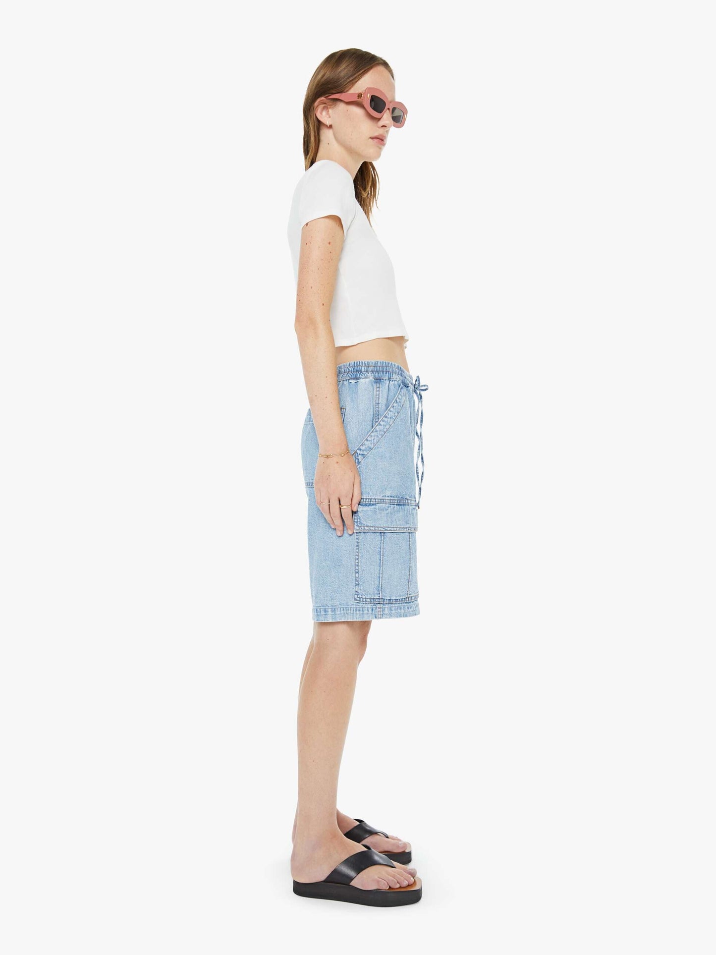 Mother Denim The Deep Dive Short Wake And Lake