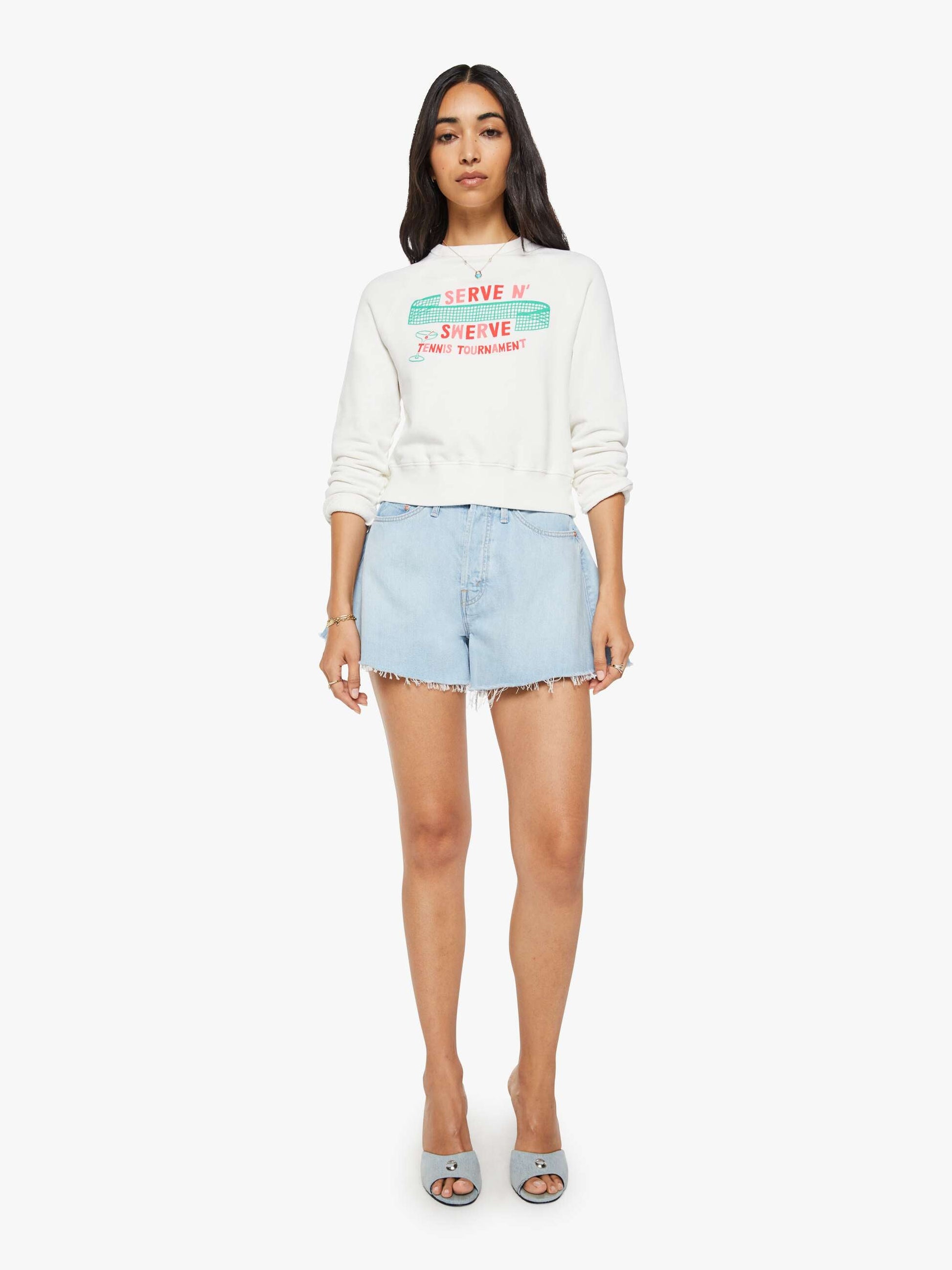 Mother Denim The Flutter Short Fray Shaken Not Stirred