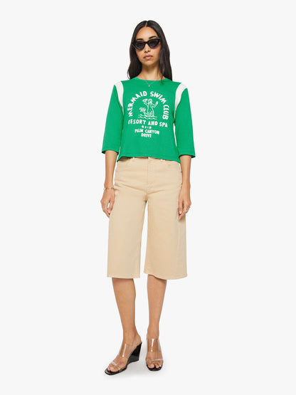 Mother Denim The Whole Lot Twist Zip Almond Buff