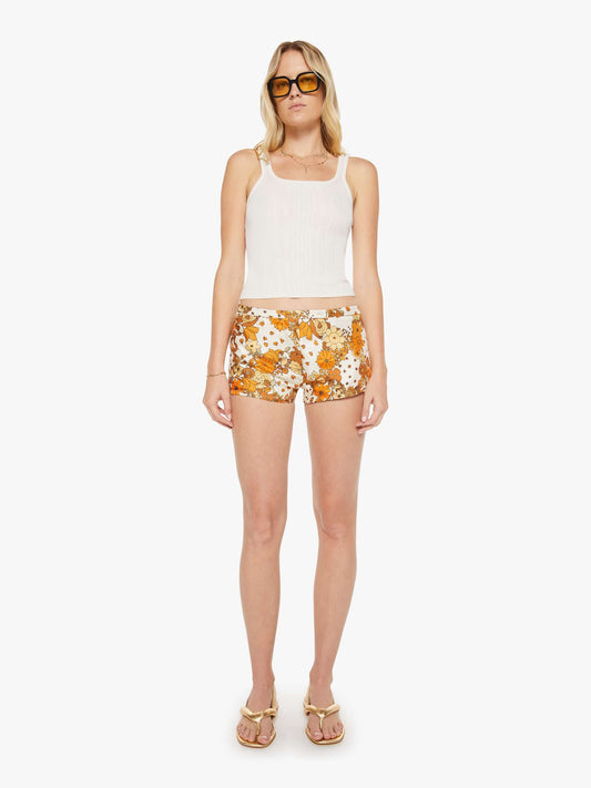 Mother Denim La Prestic Ouiston Boop Shorts FLOWER POWER