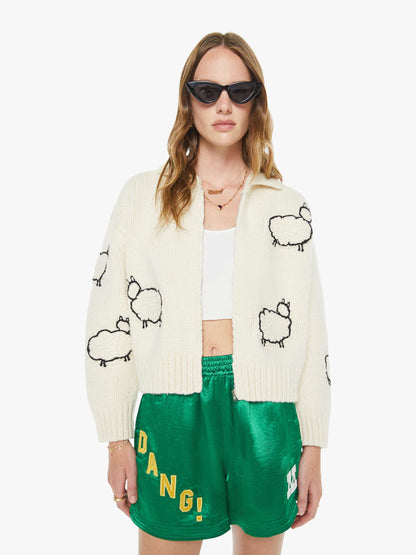 Mother Denim The Crop Raquette Cardigan Wool Plus The Gang