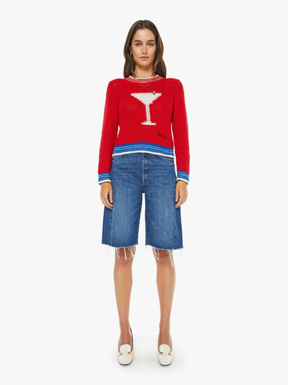Mother Denim The Mini Pullover Bottoms Up