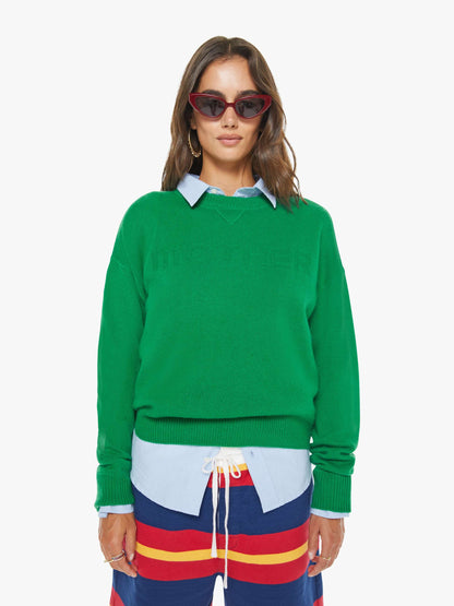 Mother Denim The Logo Jumper Green