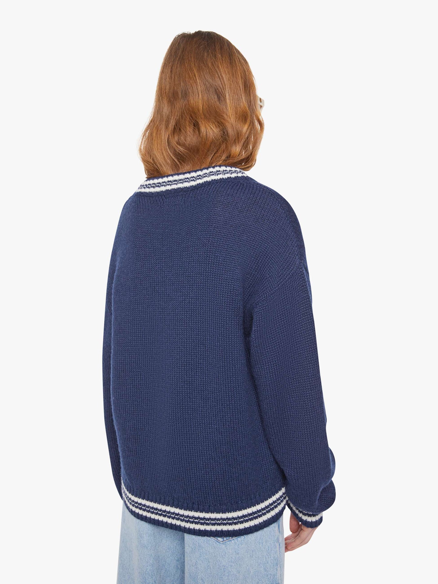 Mother Denim The Oversized Jumper Blue (Navy)