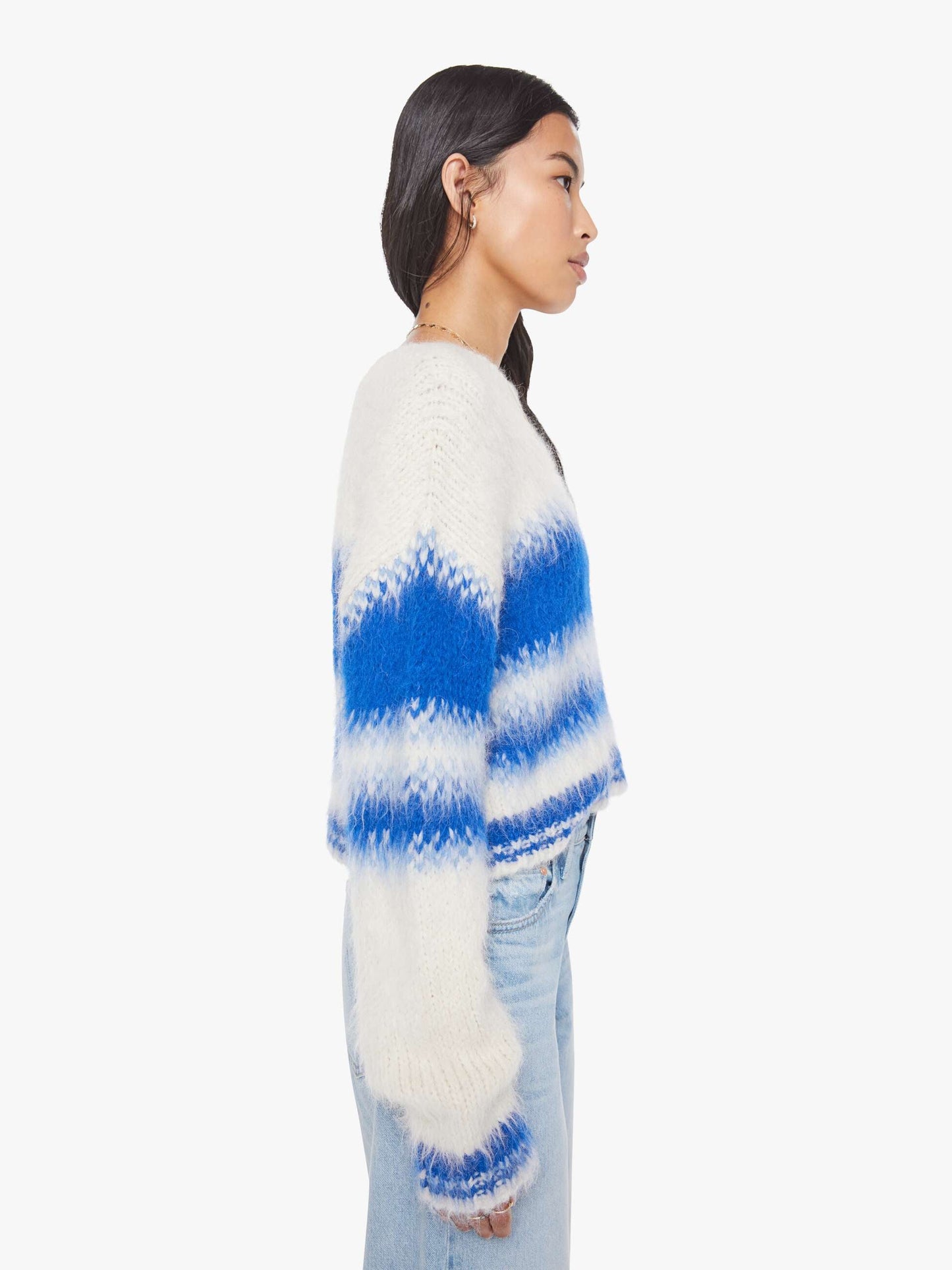 Mother Denim The Crop Jumper Blurred Lines