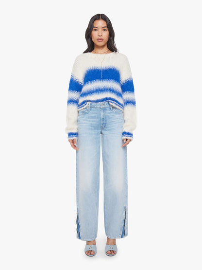 Mother Denim The Crop Jumper Blurred Lines