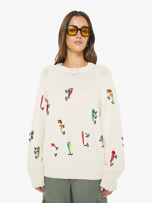 Mother Denim The Raglan Pullover Catch Of The Day