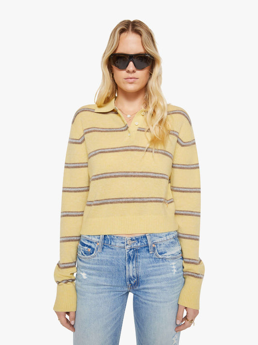Mother Denim Eterne Barrett Sweater BUTTER STRIPE