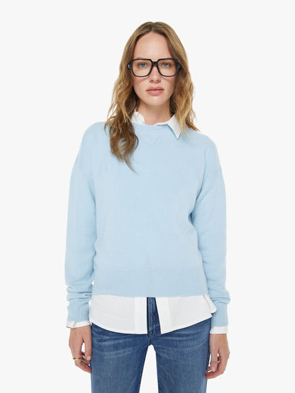 Mother Denim The Logo Jumper Light Blue
