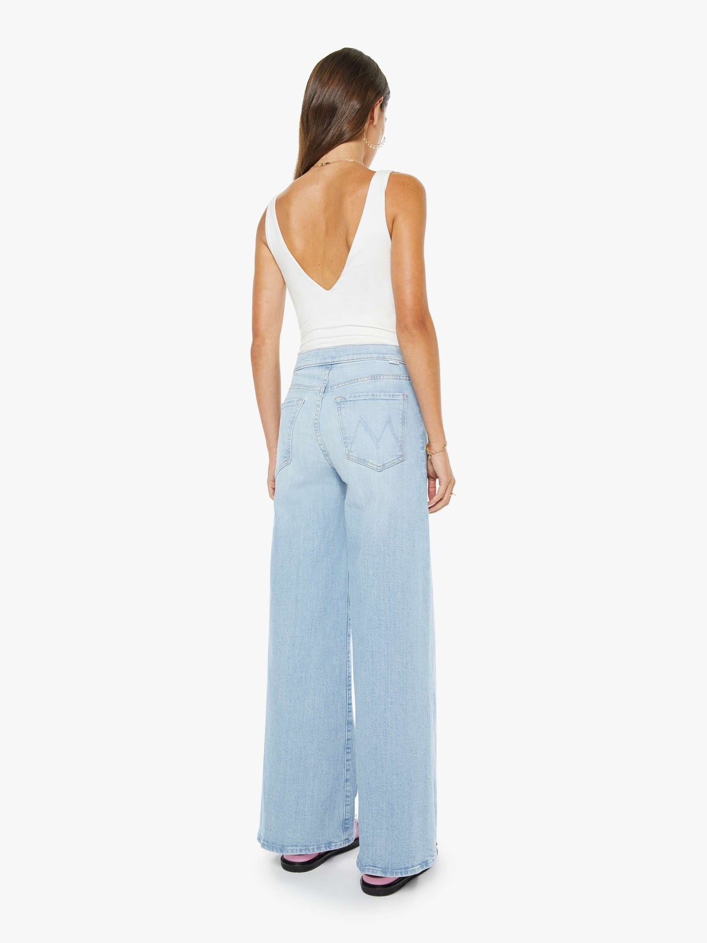 Mother Denim The Crop Pullover Dusk To Dawn