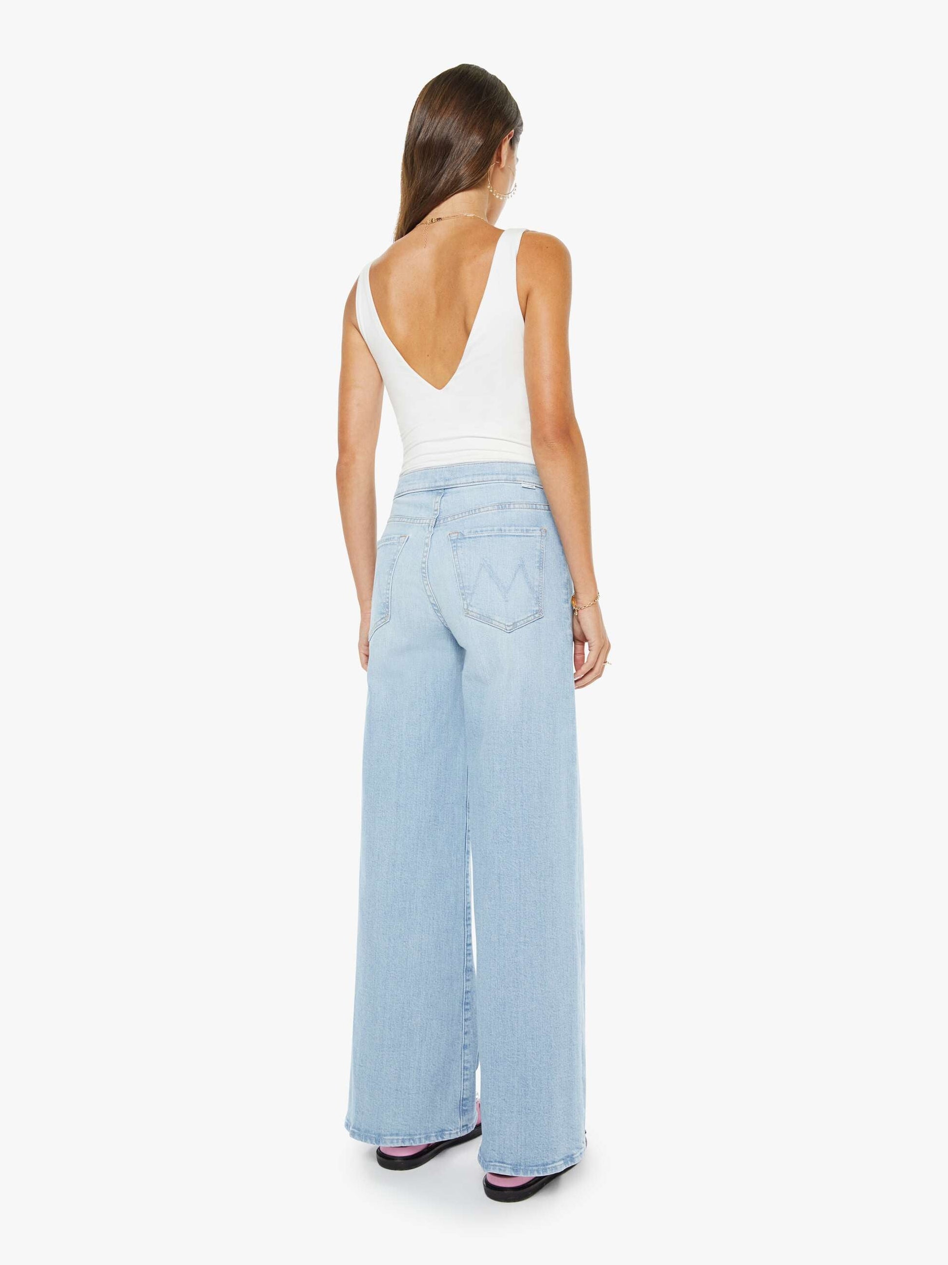 Mother Denim The Crop Pullover Dusk To Dawn