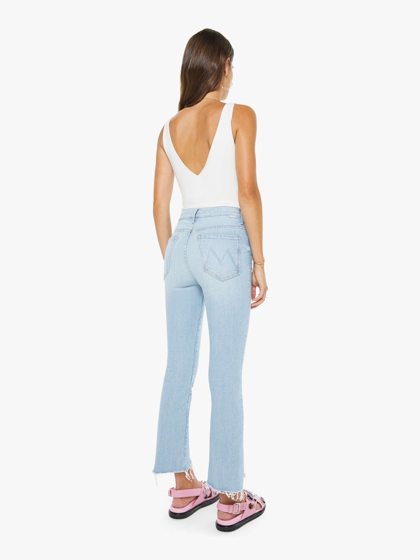 Mother Denim The Crop Pullover Dusk To Dawn