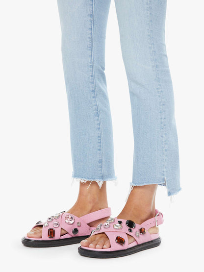 Mother Denim The Crop Pullover Dusk To Dawn