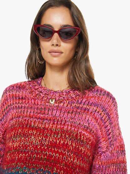Mother Denim The Crop Pullover Dusk To Dawn