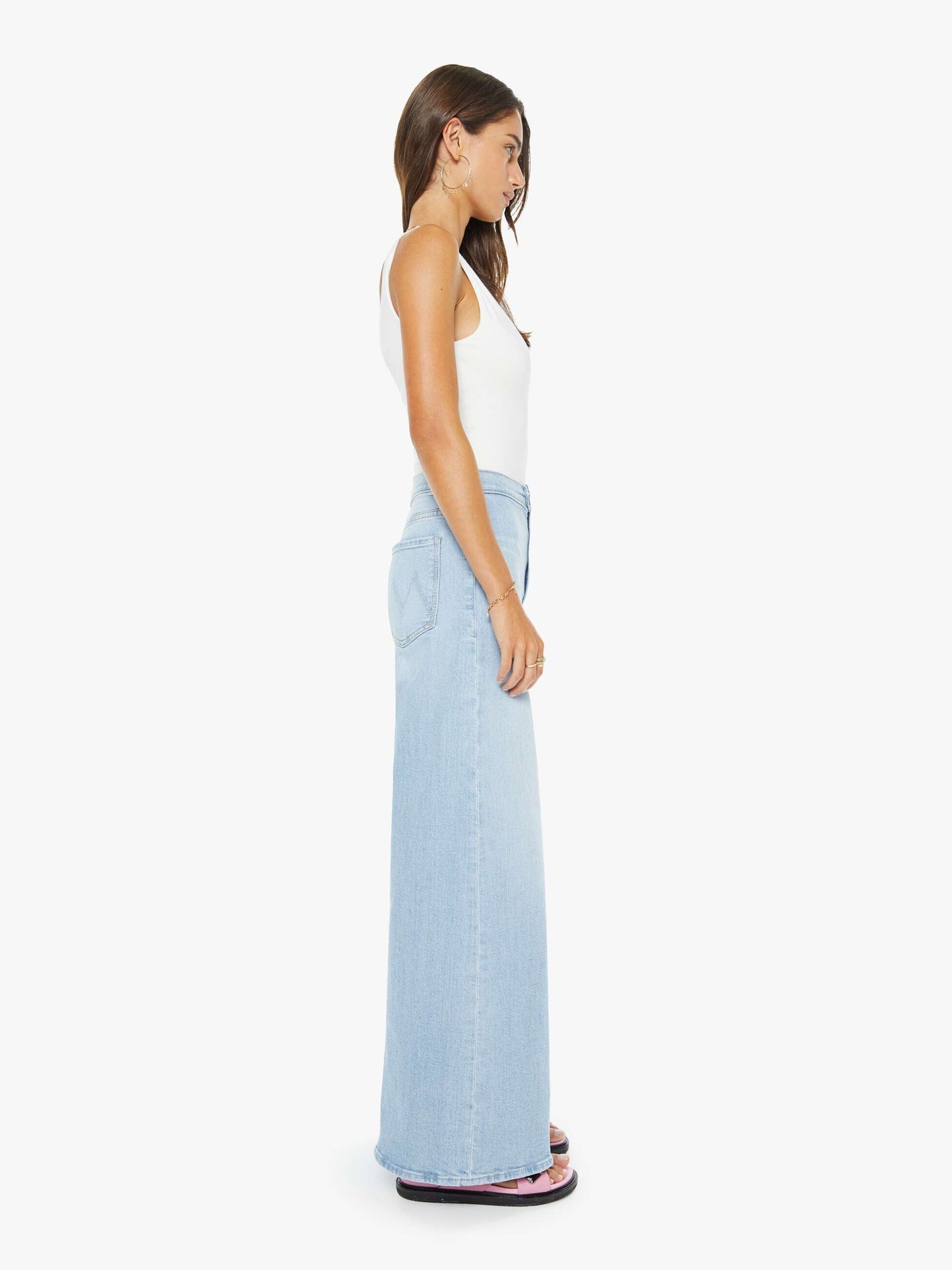 Mother Denim The Crop Pullover Dusk To Dawn