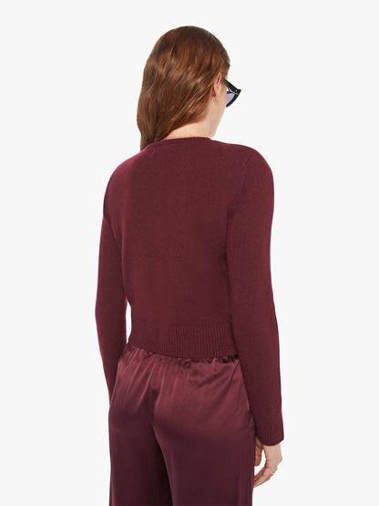 Mother Denim SABLYN Emilia Cardigan BORDEAUX