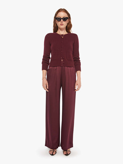 Mother Denim SABLYN Emilia Cardigan BORDEAUX