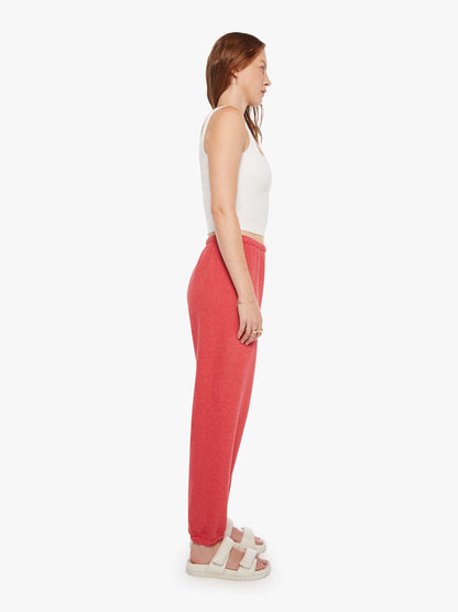 Mother Denim SPRWMN Heart Sweatpant Red